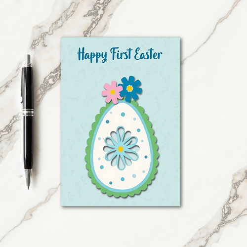 First Easter Egg Art Card