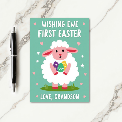 First Easter Ewe Love Card