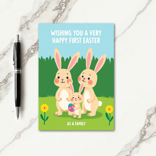 First Easter Family Card
