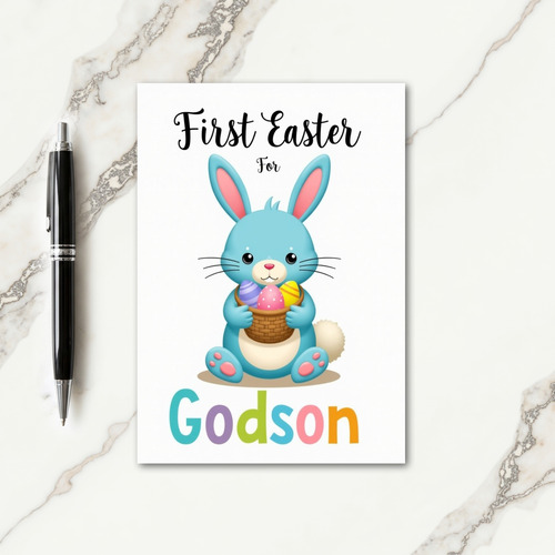 First Easter For Godson Card