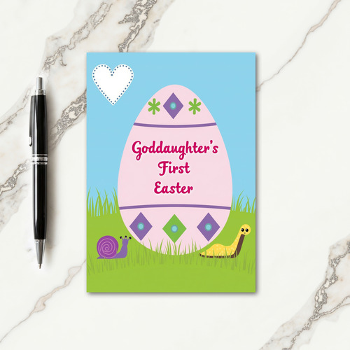 First Easter Goddaughter Card