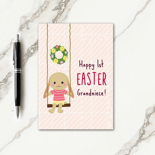 First Easter Grandniece Card