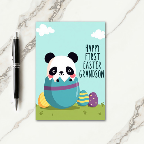 First Easter Grandson Card
