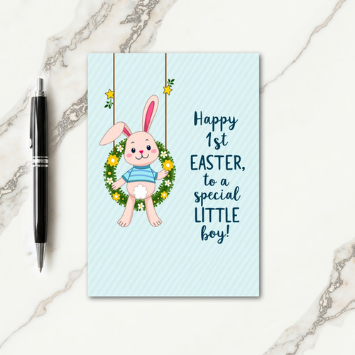 First Easter Little Boy Card