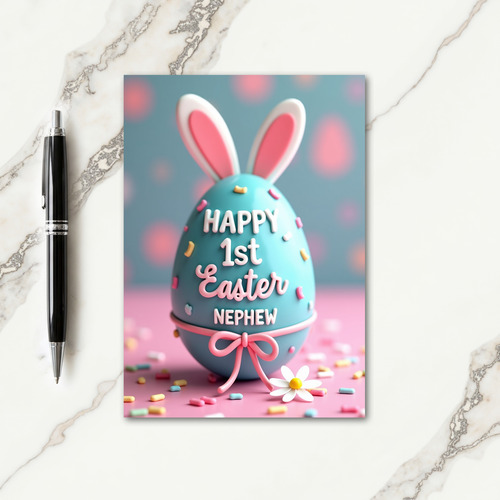 First Easter Nephew Keepsake Card