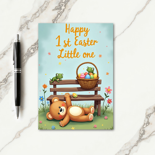 First Easter Wishes Little One Card