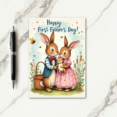 First Fathers Day Art Card
