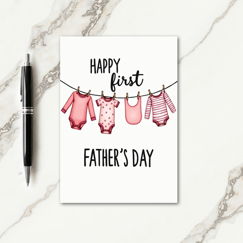 First Fathers Day Garments Card