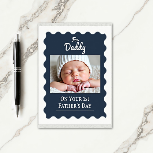 First Fathers Day Portrait Card