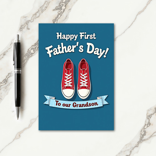 First Fathers Day Sneaker Card