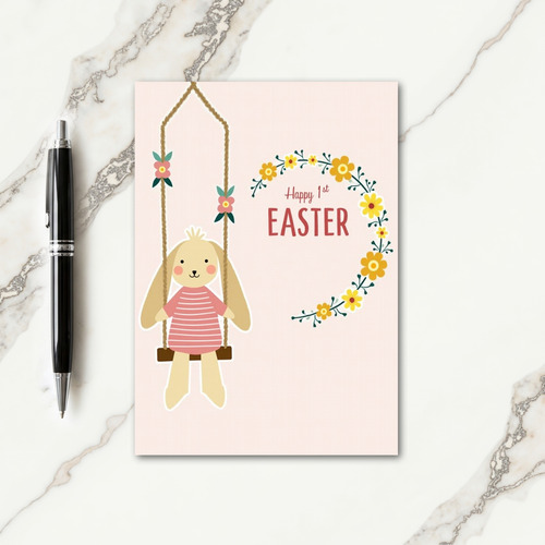 First Happy Easter Celebration Card