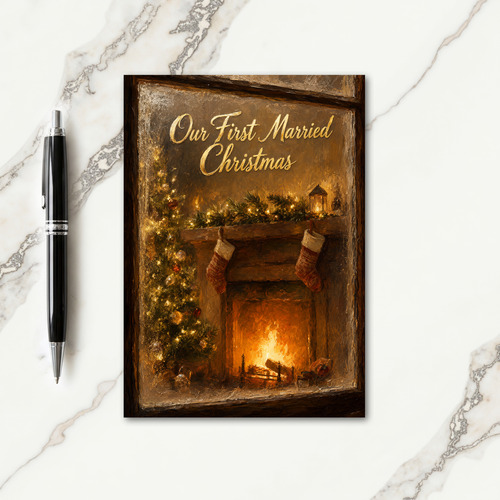 First Married Christmas Card