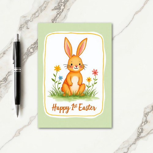 First Milestone Bunny Card
