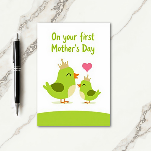 First Mother Day Birds Card