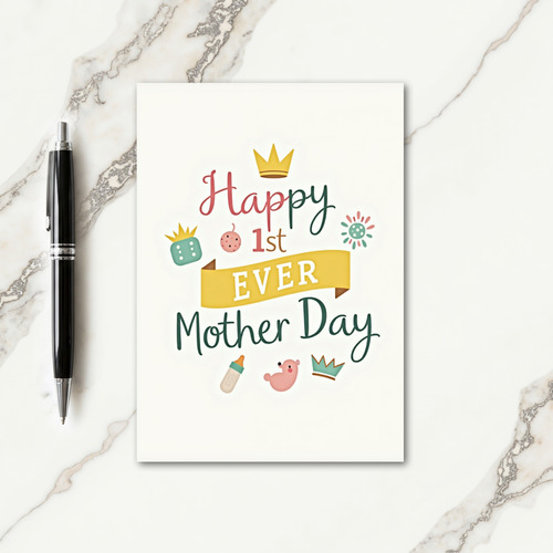 First Mother Day Keepsake Card