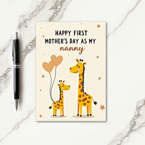 First Motherhood Joy Illustration Card