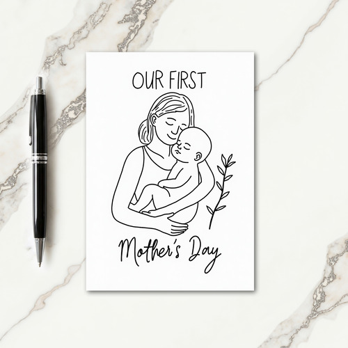 First Mothers Day Art Card