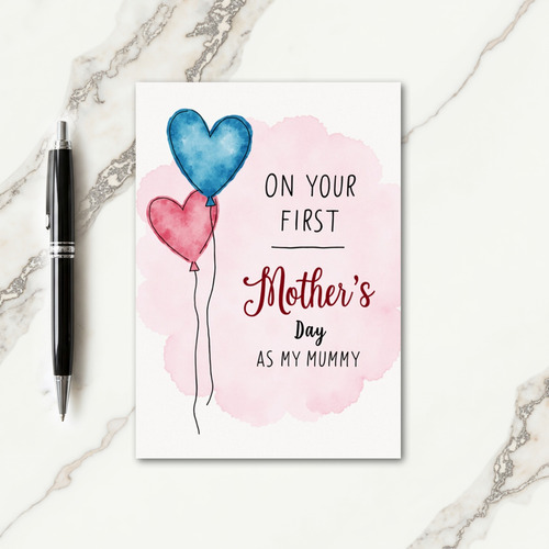 First Mothers Day Balloons Card