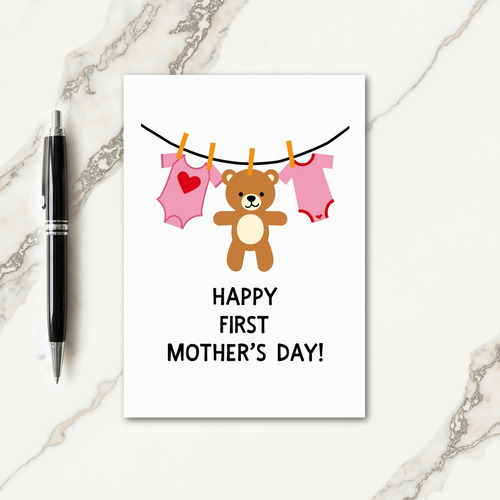 First Mothers Day Clothesline Card