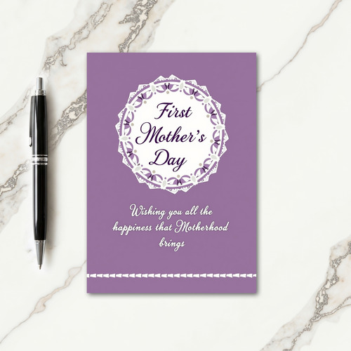 First Mothers Day Emblem Card