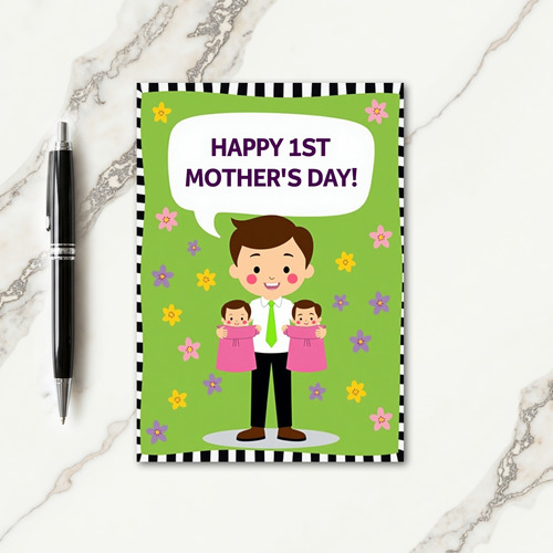 First Mothers Day Joyful Art Card
