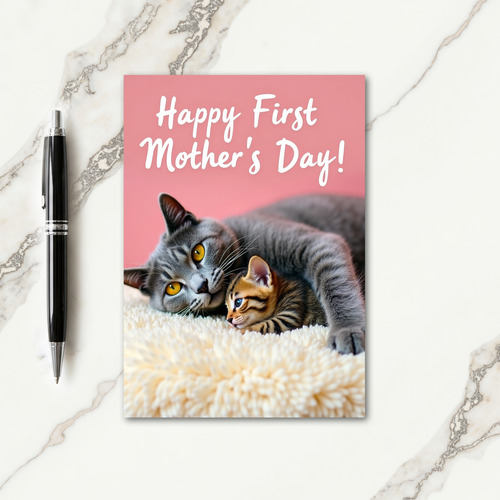 First Mothers Day Kitten Card
