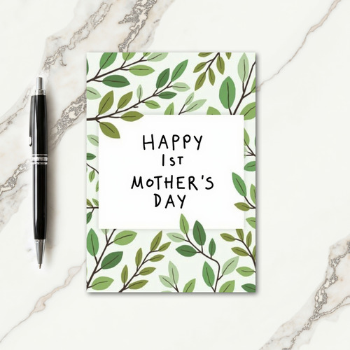 First Mothers Day Leafy Card