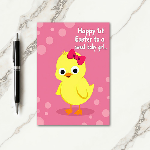 First Spring Holiday Girl Card