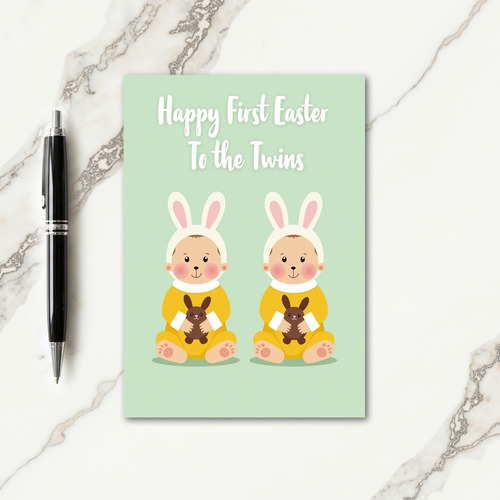 First Springtime Twins Card
