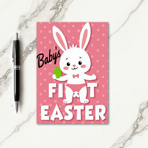 First Time Joy Rabbit Card