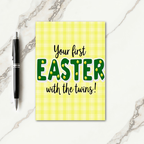 First Twins Celebration Card