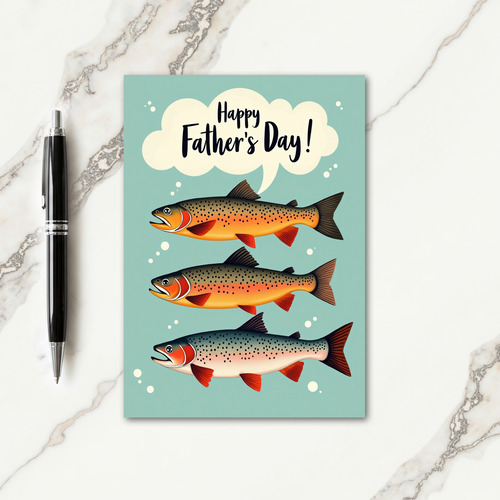 Fish Fathers Day Card