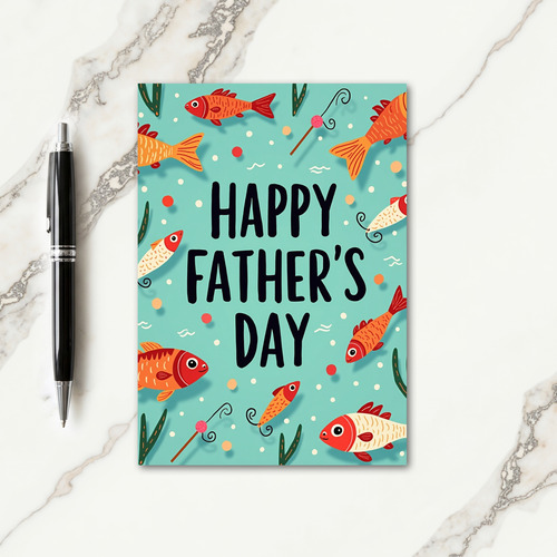 Fish Theme Fathers Day Card
