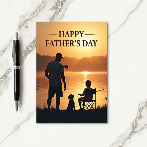 Fishing Fathers Day Card