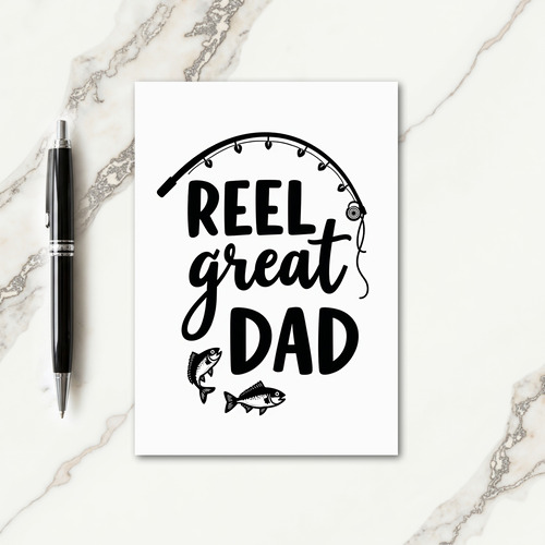 Fishing Reel Great Dad Card