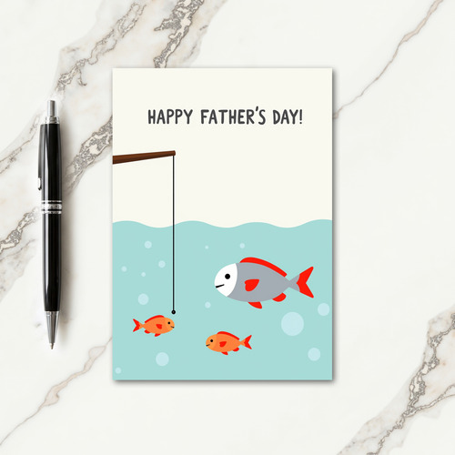 Fishy Fathers Day Greeting Card