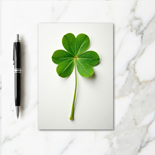 Five Leaf Clover Fresh Cut Card