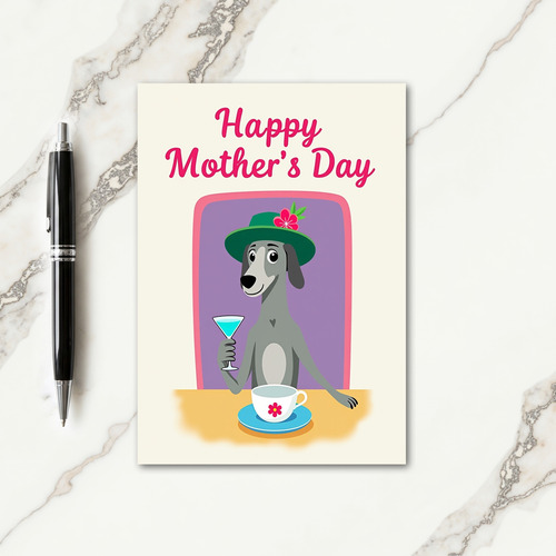 Flat Color Happy Mothers Day Card