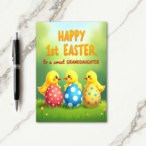 Fledglings Easter Granddaughter Card