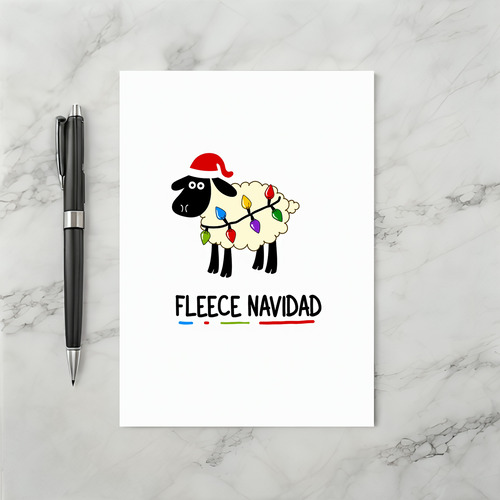 Fleece Navidad Funny Card