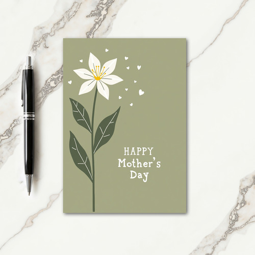 Floating Hearts Mothers Day Card