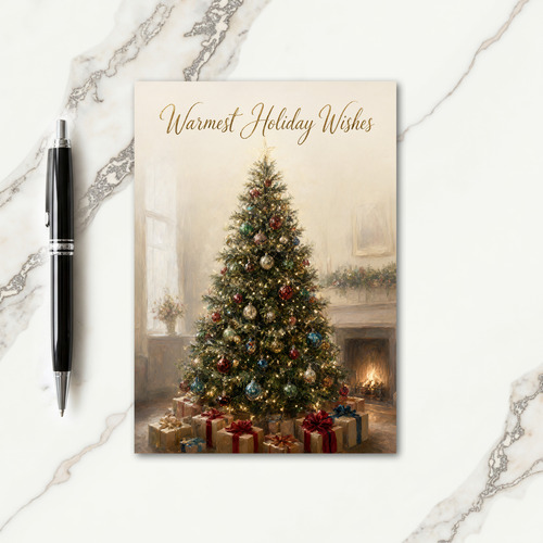 Flocked Christmas Tree Card