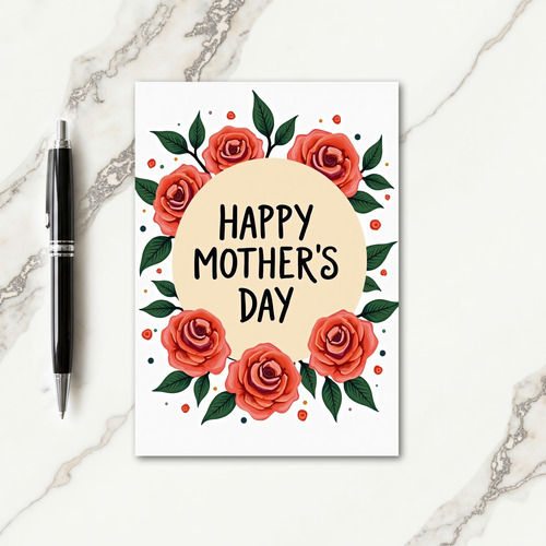 Floral Affection Faux Gold Foil Card