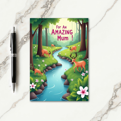Floral Amazing Mum Card