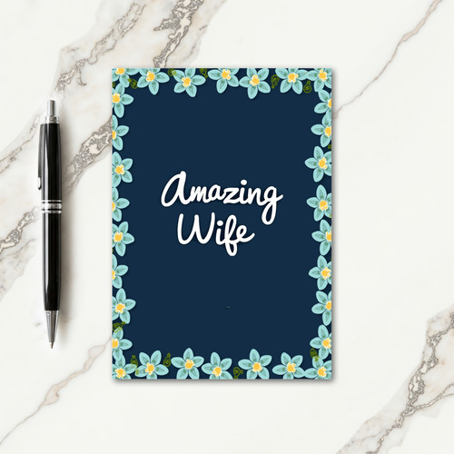 Floral Amazing Wife Card
