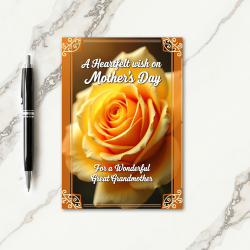 Floral Amber Mothers Day Card