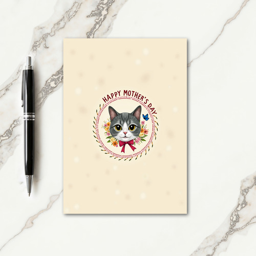 Floral Animal Mothers Day Card