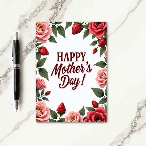 Floral Appreciation Message Card