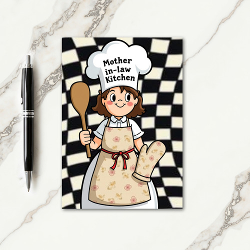 Floral Apron Moms Day Card