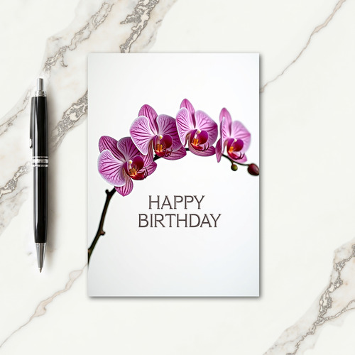 Floral Arc Birthday Card